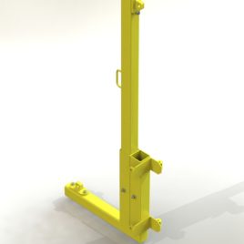 Столбик (с двума РА1) для крепления к вертикальной опоре, с двумя комплектами стяжных ремней (ВМ ТехноМАС_Post5.1)