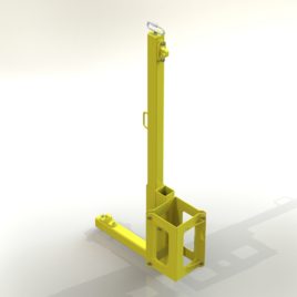 Столбик (с двумя РА1) для крепления к вертикальной опоре, с двумя комплектами стяжных ремней (ВМ ТехноМАС Post 5.2)